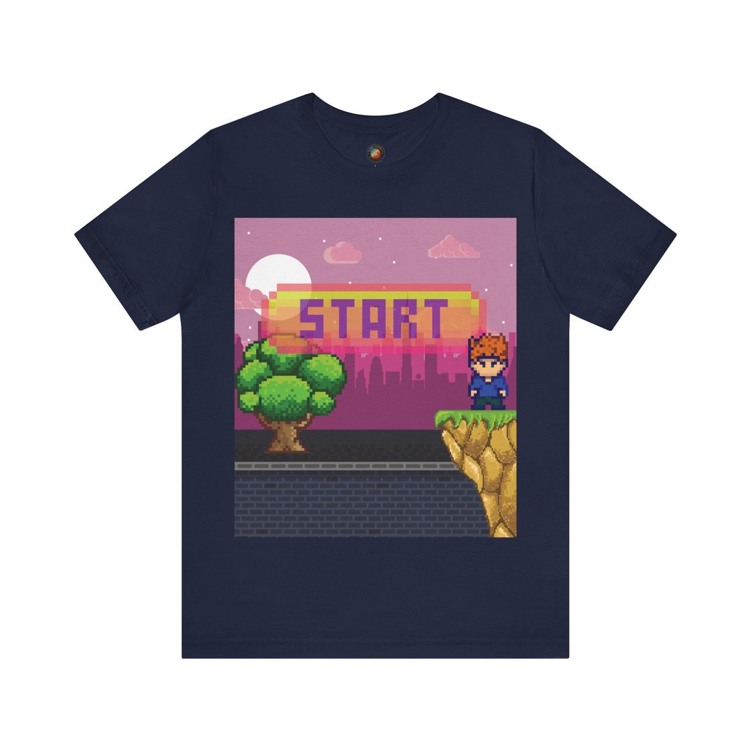 T-Shirt Gamer Retrò – Maglietta Uomo 100% Cotone, Stampa Divertente Giocatore Vintage