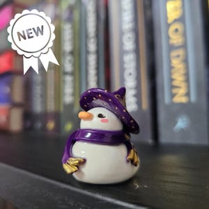 Magical Witch Duck monitor topper figurines: Desk Decor Accessory