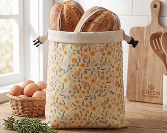 Bolsa de pan de cera de abeja de 17 x 13 pulgadas - Bolsa reutilizable de lino para masa madre, almacenamiento de pan casero, ecológica, regalo para panaderos