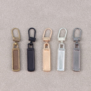Metal Zipper Puller｜Rectangle Zipper Puller｜Handbag Zipper Repair Kit｜Zip Puller Tap Slider Pull｜Zipper Pull Replacement