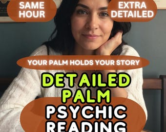 Palm Reading Same Hour, Detailed Palmistry Reading, Psychic Insights, Palm Interpretation Reading, In Depth Palm Analysis