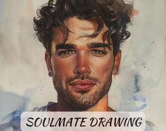 Soulmate Drawing and Reading Same Hour, Draw My Soulmate, Soulmate Tarot Reading, Twin Flame Drawing, Drawing of Soulmate, Psychic Artist