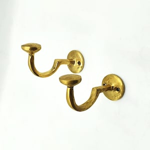 Solid Brass Coat Hooks, Unlacquered Bathroom Towel Hooks, Brass Wall Hook, Solid Brass Hooks, Robe Hook & Wall Towel Hanger