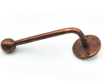 Patina Copper Toilet paper Holder, Solid Copper Toilet Roll Holder for Bathroom, Wall Mounted Copper Towel Holder