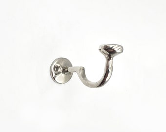 Polished Nickel wall hook, Polished Nickel coat hook, Handcrafted Brass Bathroom Hooks, coat hook, Bathroom Hooks