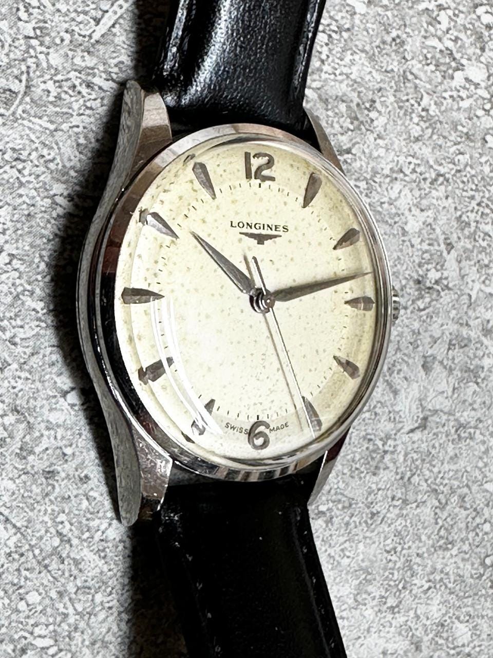Vintage Longines Gents Mechanical Watch - 1957 - Silver Dial - Etsy