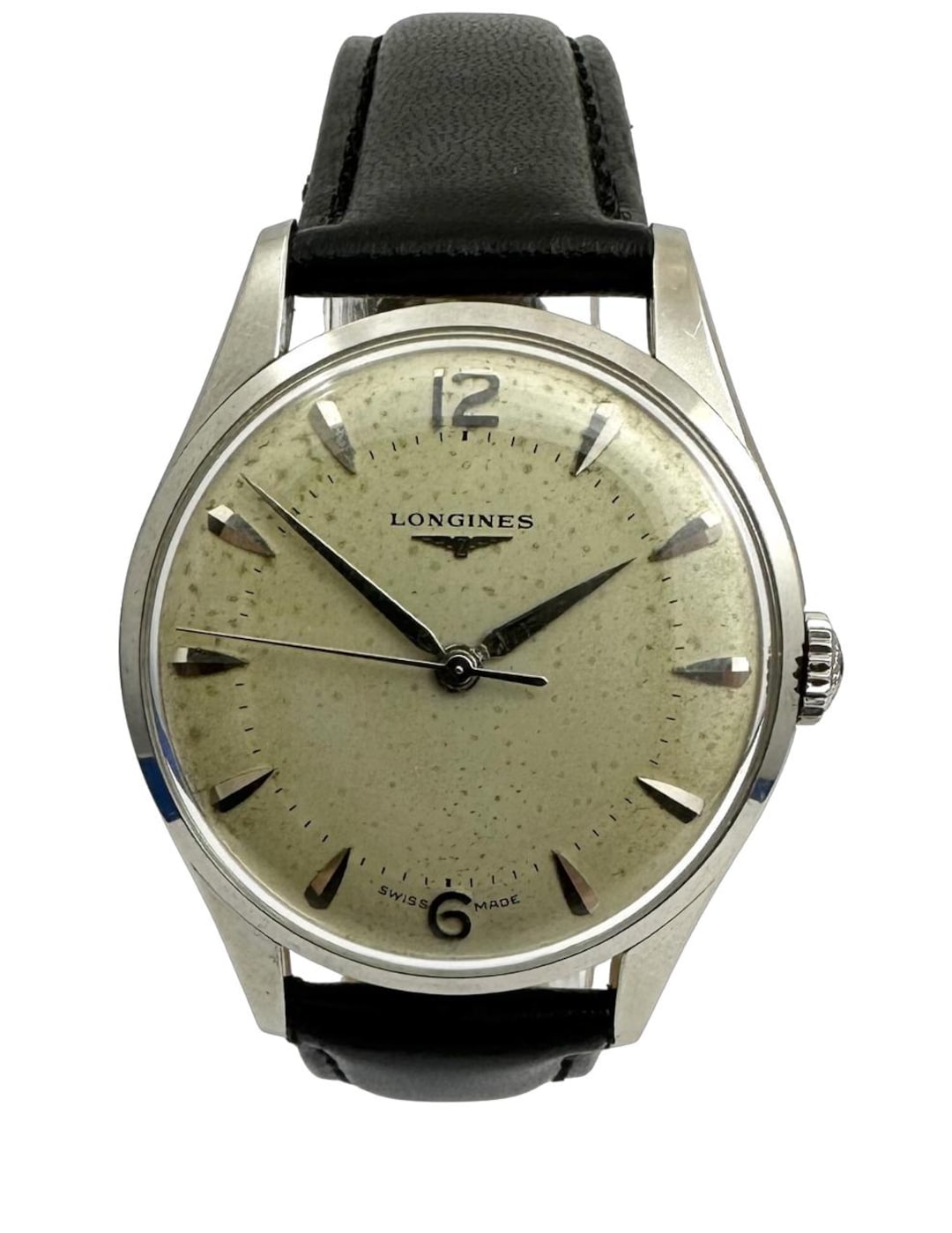Vintage Longines Gents Mechanical Watch - 1957 - Silver Dial - Etsy