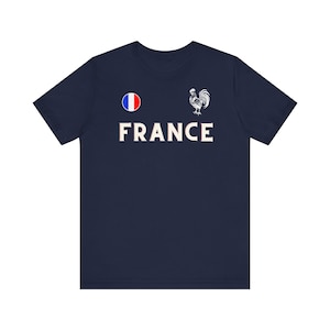 Frankreich T-Shirt für Euro T-Shirt Frankreich Fußball Nationalmannschaft Frankreich Trikot für Stadion Frankreich T-Shirt Allez les bleus Geschenk für Franzosen