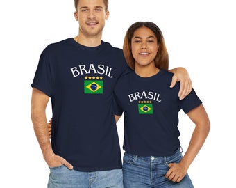 Brazil T-Shirt for Brazilian T-Shirt Brazil Flag T-Shirt Brazil Football T-Shirt Gift for Brazilian T-Shirt Unisex Brazil Rio de Janeiro