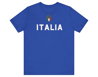 Italia T-Shirt Football Nationalteam Jersey T-Shirt Italy T-Shirt for Italians Soccer Jersey Italy T-Shirt football fans Vintage Italy Shirt