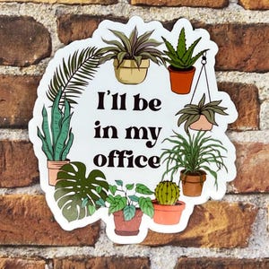 Pegatina con humor vegetal para regalar a los amantes de las plantas