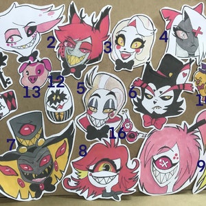 Demon hotel stickers