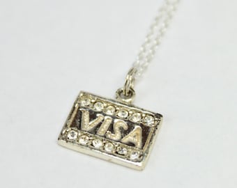 Credit Card Necklace - Etsy