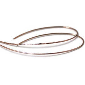 Rose Gold Open Hoop Earrings