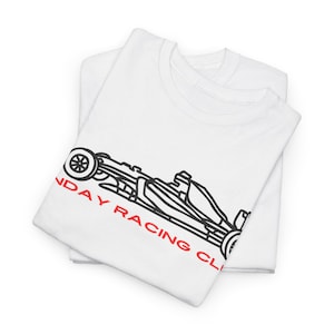 Sunday Racing Club Vintage Retro F1 Shirt | Formula 1 tee | Classic Race Car Design for Motorsport Enthusiasts | Aesthetic Racing Clothing