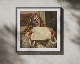 Bonnie Blue - Skin | They Live Classic Oil Painting Style | Retro Sci-Fi Movie Print