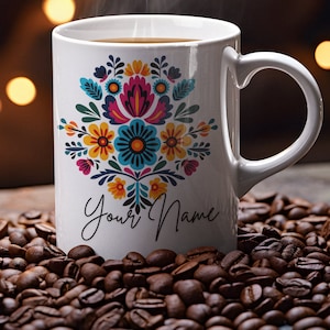 Personalized mexican Ceramic Mug, Mexican gift| kitchen mug | Mexican Drinkware | Handmade Mugs | Coffee mugs 11oz 15oz