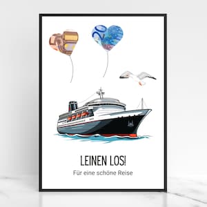 Geldgeschenk voor een cruise | Cruisevoucher | Cruisereisfonds | Geldgeschenk voor een reis | Lastminutegeschenk | PDF downloaden