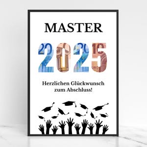 Regalo de dinero maestro | Maestros 2025 | Regalo maestro | Graduación de regalo financiero | Máster idea regalo de última hora | Descargar | PDF