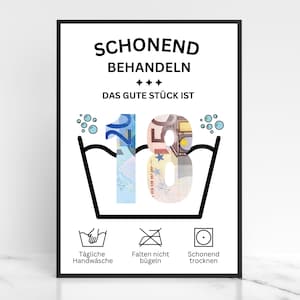 Cash gift for 18th birthday | 18th birthday gift | The good old thing is 18 | Legal age | Last-minute gift to print | Download PDF A4