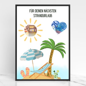 Contant cadeau vakantiefonds | Geldcadeau verjaardagsreisfonds | Geldcadeau vakantie aan zee | Doe een last-minute cadeau | Download PDF