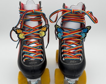 Handmade Butterfly Wings Lace-On Skate Accessories – Playful Roller Skate Decor