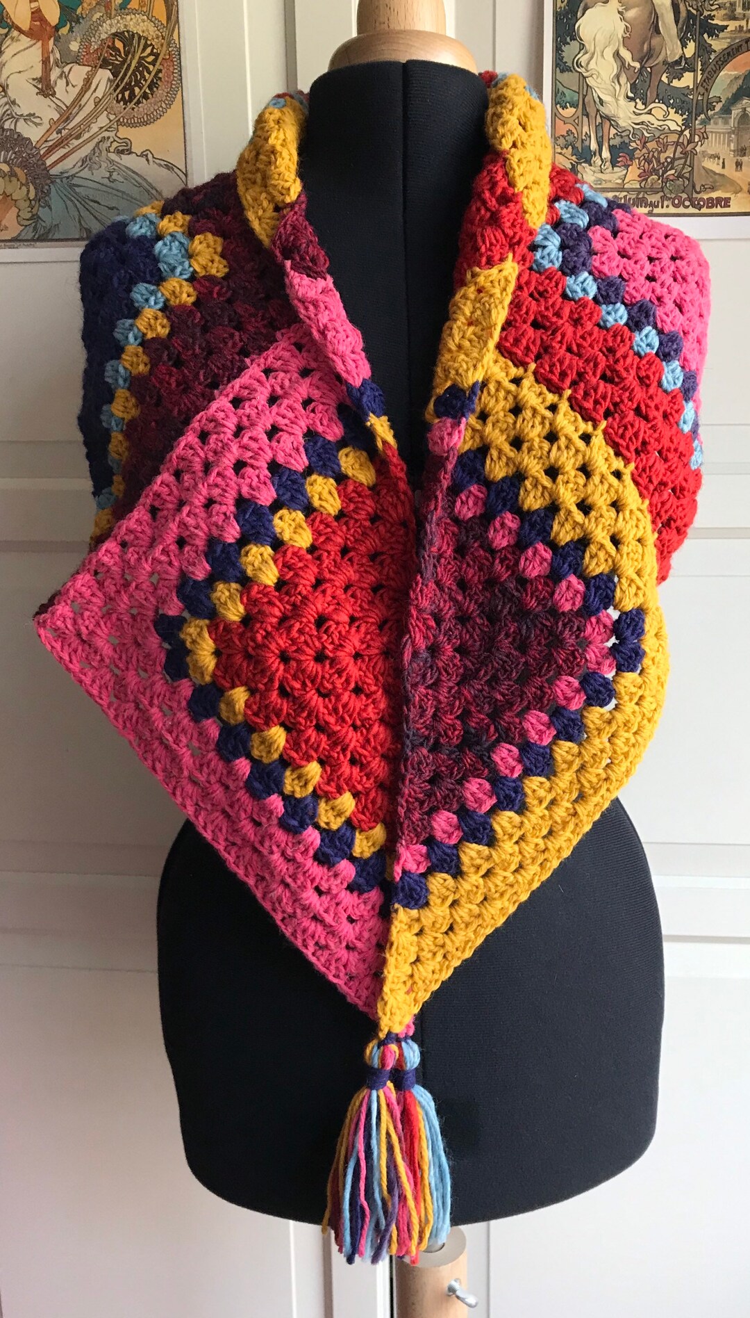 Unique Triangle Scarf Wrap Shawl Crochet Triangle - Etsy