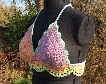 Bikini crop top sun top crochet bralette