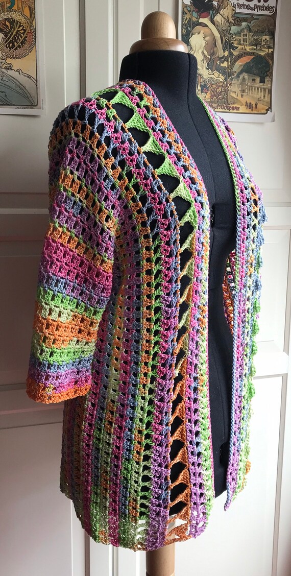 crochet beach cardigan