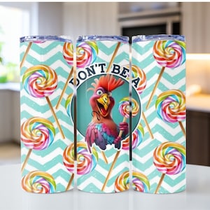 Funny Chicken Adult w smukłym kubku o pojemności 20 uncji lub 30 uncji (opcja świecąca w ciemności)