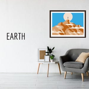 Four Elements Digital Art | Earth | Printable Wall Decor | Nature-Inspired Download