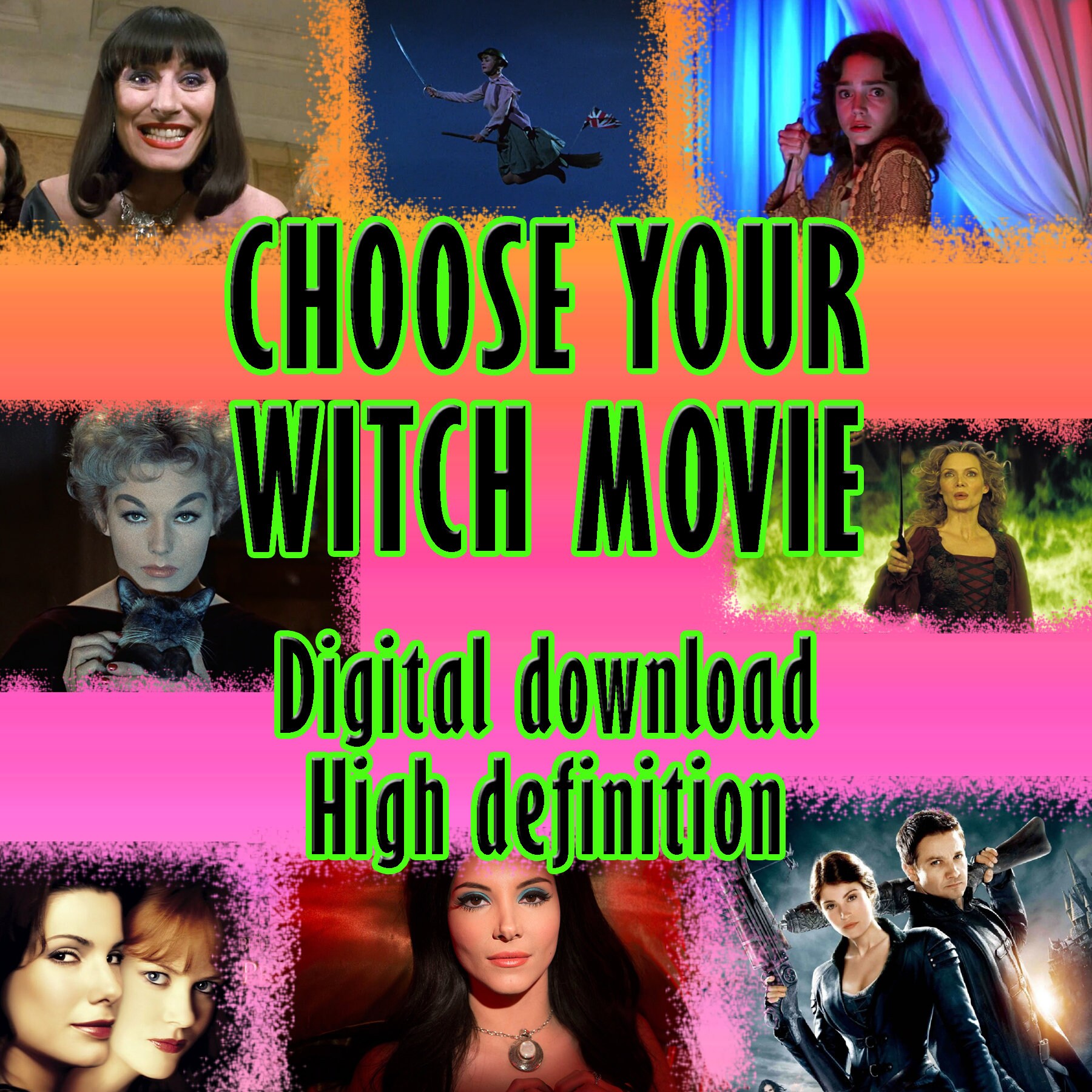 Witch Movies. Vintage Movies. Classic Movies. Digital Movies. 90s