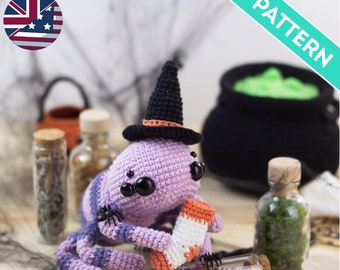 Spider Amigurumi ENGLISH PATTERN, PDF, Spider Crochet Pattern, Halloween Theme Plushie, Halloween Decorations, Trick or Treat, Spooky Season