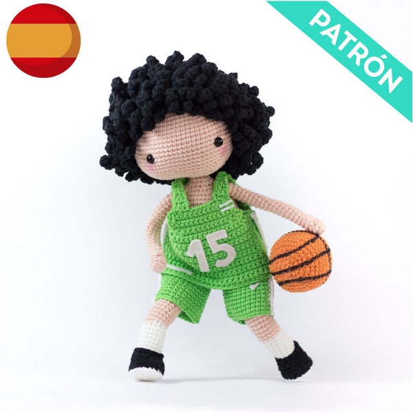 Patrón ESPAÑOL Conjunto Ropa Amigurumi, PDF, Patrón Ropa Jugador Baloncesto Muñeco, Ropa Amigurumi, Conjunto Muñeco, Patrón Ropa Crochet