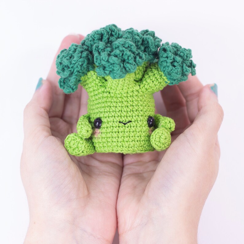 Baby Broccoli Amigurumi Crochet Pattern, Cute Food Plushie (PDF) - Etsy