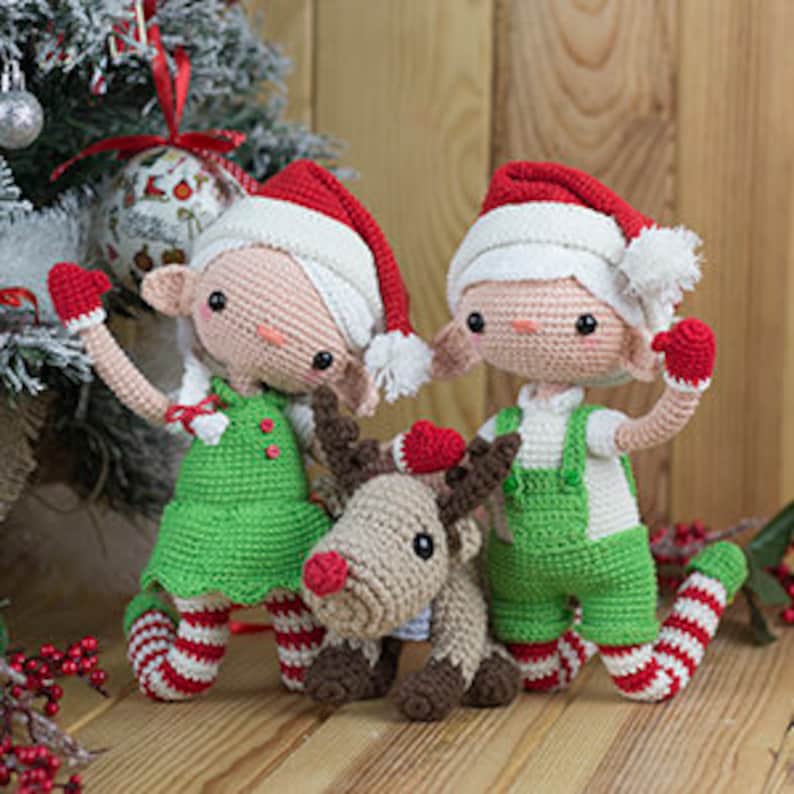 Christmas Girl Doll Amigurumi Pattern ENGLISH PATTERN PDF Crochet Christmas Decorations Christmas Handmade Gifts Christmas Elf Pattern