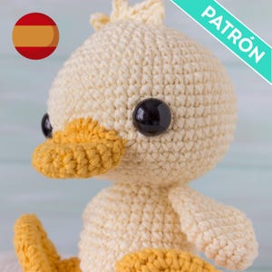 Patrón Crochet, Patito Bebé, PATRÓN ESPAÑOL, PDF, Patrón Amigurumi Crochet para Bebé, Patrón Amigurumi para Principiante, Peluches para bebé