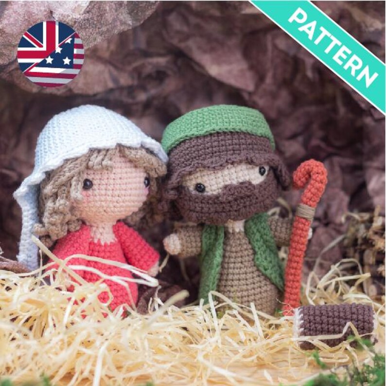 Amigurumi Nativity Scene Crochet Pattern, Christmas Dolls (PDF Pattern ...