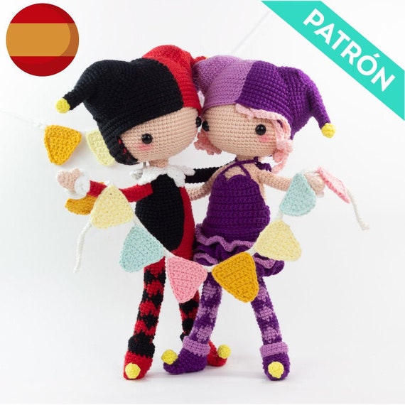 PATR N ESPA OL Mu ecas Arlequinas Amigurumi PDF Mu ecas Crochet