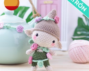 Amigurumi Earth Elf Pattern, Crochet Gnome (PDF Pattern)