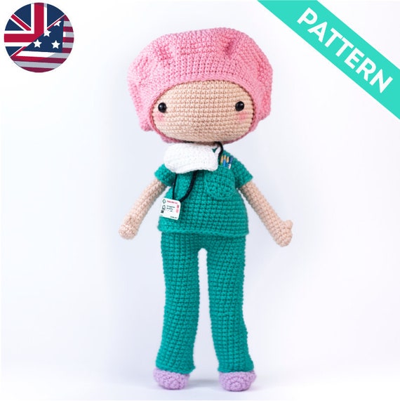 crochet nurse doll pattern