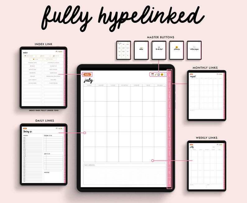 Teacher Digital Planner Sweet UNDATED | Teacher Planner | Goodnotes ...