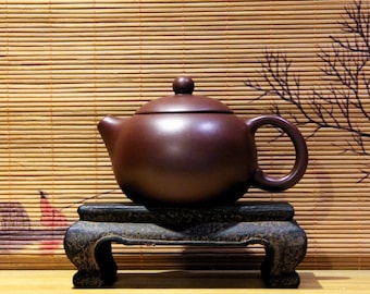 Yixing Zisha Teapot [Xishi Pot] 220ml | Handmade Teapot | Purple Clay Teapot | Chinese Teapot