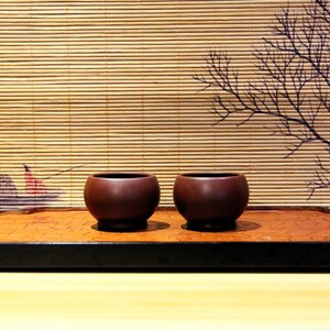 Yixing Zisha Tea Cup | Zi Zhu Ni / 50/70ml | Purple Clay Tea Cup | Chinese Tea Cup
