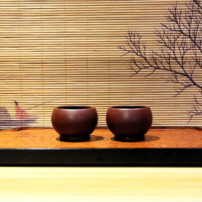 Yixing Zisha Tea Cup | Zi Zhu Ni / 50/70ml | Purple Clay Tea Cup | Chinese Tea Cup