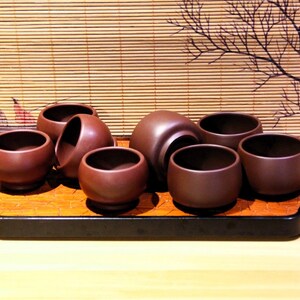 Yixing Zisha Tea Cup | Zi Zhu Ni / 50/70ml | Purple Clay Tea Cup | Chinese Tea Cup