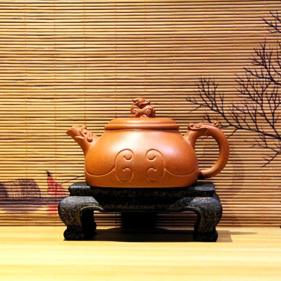 宜興紫砂急須 [香雲如意壺] 300ml | 紫土急須 - Etsy 日本