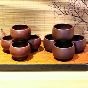 Yixing Zisha Tea Cup | Zi Zhu Ni / 50/70ml | Purple Clay Tea Cup | Chinese Tea Cup
