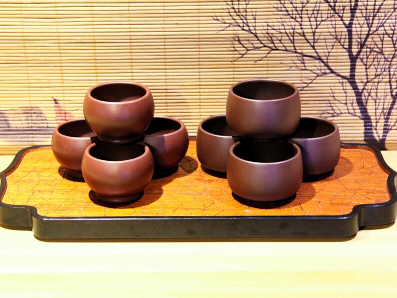 Yixing Zisha Tea Cup | Zi Zhu Ni / 50/70ml | Purple Clay Tea Cup | Chinese Tea Cup