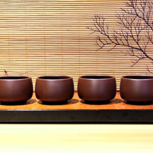 Yixing Zisha Tea Cup | Zi Zhu Ni / 50/70ml | Purple Clay Tea Cup | Chinese Tea Cup